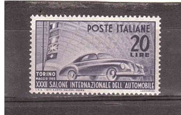 1950 L.20 SALONE AUTO TORINO - 1946-60: Neufs