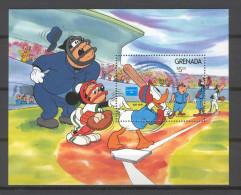 Disney Grenada 1986 Baseball MS MNH - Disney