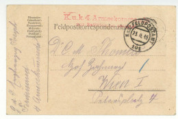 Joseph Ferdinand Erzherzog V Österreich Toskana (1872-1942) Autograph Erster Weltkrieg 1915 Feldpostkarte - Politico E Militare