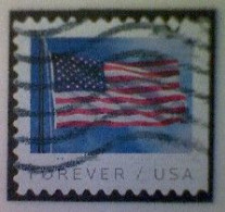 United States, Scott #5345, Used(o) Booklet, 2019, Flag Definitive, (55¢) - Usati