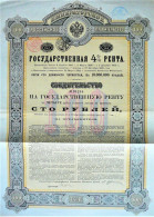 Kaiserlich Russische.Regierung 4% Staatsrente - 100rb -194e  (1902) - Russland