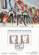 Finland Finlande 2018 Olympic Games Pyeongchang Sport Under The Neutral Flag Olympics Peterspost First Day Card - FDC