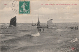 LE TREPORT-MERS . -  Les Bateaux De Pêche à La Plage. Carte RARE - Le Treport