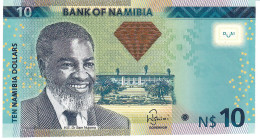 NAMIBIA P11a 10 DOLLARS 2012  Prefix A  Signature 4   UNC. - Namibia