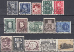 AUSTRIA Between 1935 And 1962, LITTLE COLLECTION Of 15 USED STAMPS In GOOD QUALITY - Gebraucht