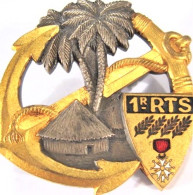 1° RTS. 1° Régiment De Tirailleurs Sénégalais. émail Grand Feu. Drago. Béranger. - Esercito