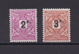 MAURITANIE 1927 TAXE N°25/26 NEUF AVEC CHARNIERE EXPOSITION - Unused Stamps
