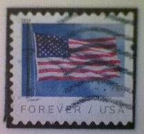 United States, Scott #5345, Used(o) Booklet, 2019, Flag Definitive, (55¢) - Oblitérés