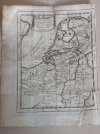 Carte Géographique, Pays-Bas, Belgique, Luxembourg , 1760, Sorti Do Livre Géographie Universelle. 20x15 - Landkarten