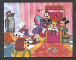 Disney Grenada 1985 The Prince And The Pauper MS MNH - Disney