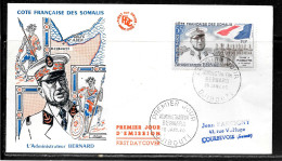 C455 - N° PA 27 SUR LETTRE PREMIER JOUR DE DJIBOUTI DU 19/01/60 - Lettres & Documents