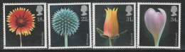 GRANDE BRETAGNE - N°1256/9 ** (1987) Fleurs - Unused Stamps