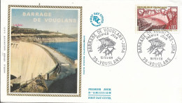 FRANCE. FDC. VOUGLANS DAM. 1969 - 1960-1969