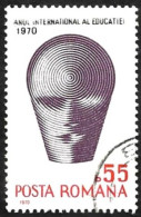 ROUMANIE 1971 - YT 2664 -  Vasarely  Education  - Oblitéré - Usado