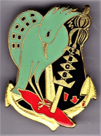 42° BCS. 42° Bataillon De Commandement Et Soutien. Cagou Bleu-vert, émail Grand Feu. D.2003. - Esercito