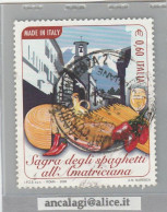 USATI ITALIA 2008 - Ref.1100 "MADE IN ITALY: Spaghetti All'Amatriciana" 1 Val. - - 2001-10: Used