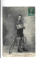 CPA  VICTOR DUPRE, CHAMPION DU MONDE 1903! SUR BICYCLETTE LA FRANCAISE, PNEUS HUTCHINSON - Cyclisme