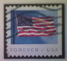 United States, Scott #5344, Used(o) Booklet, 2019, Flag Definitive, (55¢) - Usados