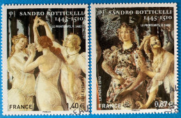 France 2010 : Sandro Botticelli, Peintre Italien N° 4518 à 4519 Oblitéré - Usati