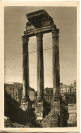 CPA - ROMA - FORO ROMANO - TEMPIO DI CASTORE E POLLLUCE  (IMPECCABLE) - Otros Monumentos Y Edificios