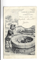 CPA  FABLES DE LA FONTAINE, LE RENARD ET LE BOUC En 1905! - Scrittori