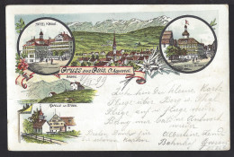 Gruss Aus Gais - 5 - Bild Litho - 1899 - Uralt - Autres & Non Classés