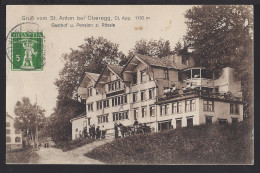St.Anton - Gasthof Rössli - Belebt - Kutsche -1917 - Autres & Non Classés