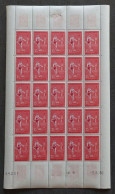 Feuille Entière Full Sheet Tunisie 1960 Jeux Olympiques Yvert 517 Tennis - Tunisie (1956-...)