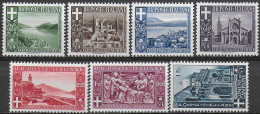 1944 Campione D'Italia Landscapes 7v. MNH Sassone N. 6/12 - Otros & Sin Clasificación