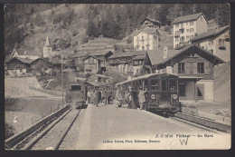 Finhaut - La Gare - Bahnhof - Lok - Eisenbahn - Belebt - Animée - Gelaufen - Autres & Non Classés