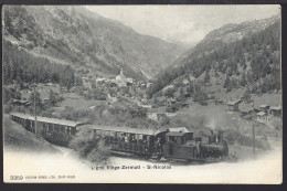 Ligne Viège-Zermatt - St-Nicolas - Train - Train à Vapeur - Dampflok - 1906 - Autres & Non Classés