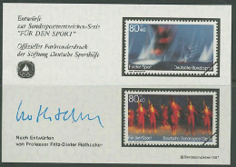 Germany 1987 Olympic Games, Sport, Sailing, Gymnastics Vignette MNH - Ete 1988: Séoul