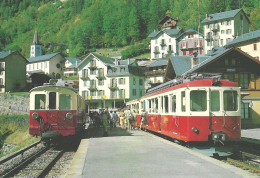 FINHAUT GARE MARTIGNY CHATELARD TRAINS AUTOMOTRICES CHEMINS DE FER IMAGES DU RAIL SUISSE - Finhaut