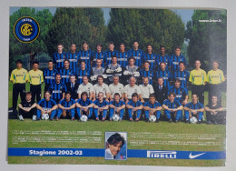 15356 0904 Foto Di Squadra INTER - F.C. Internazionale Stagione 2002-03 - Sporten