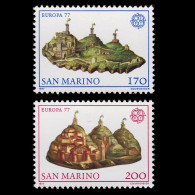 SAN MARINO STAMP.1972.Guercino.SCOTT 906-907.MNH. - Ungebraucht