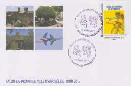 Carte  Maximum   FRANCE   Etape  Arrivée  Du  TOUR  DE  FRANCE  Cycliste   SALON  DE   PROVENCE   2017 - Wielrennen