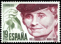 España 1980 Edifil 2574 Sello ** Centenario De Hellen Keller (1880-1968) Michel 2466 Yvert 2214 Spain Stamp Timbre - Ungebraucht