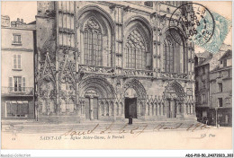 ADSP10-50-0929 - SAINT-LO - Eglise Notre-Dame - Le Portail - Saint Lo