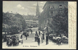 St.Gallen - Marktgasse - Pferdefuhrwerk - Belebt - 1905 - Sonstige & Ohne Zuordnung