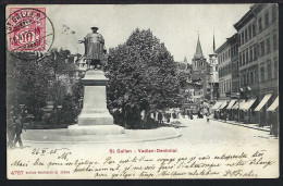 St.Gallen - Vadian Denkmal - Belebt - 1905 - Sonstige & Ohne Zuordnung