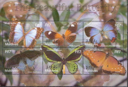 Maldives MNH Minisheet - Schmetterlinge
