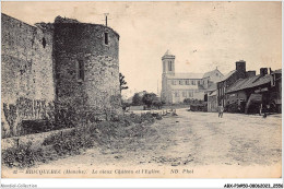 ABXP3-50-0267 - BRICQUEBEC - Le Vieux Chateau Et L'Eglise  - Bricquebec