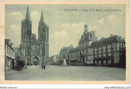 AAQP1-50-0006 - COUTANCES - Place De La Mairie -La Cathedrale  - Coutances