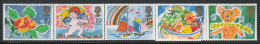 GRANDE BRETAGNE - N°1367/71 ** (1989) Timbres De Voeux - Ungebraucht