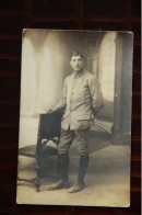 34 - BEZIERS : Carte Photo D'un Soldat ( VIDAL Photographe  23 Rue Francaise)) - Beziers