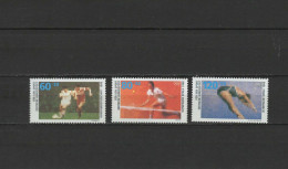 Germany 1988 Olympic Games Seoul, Tennis, Football Soccer, Swimming Set Of 3 MNH - Verano 1988: Seúl