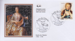 Enveloppe  FDC   1er  Jour   FRANCE    Emilie  Du   Châtelet    LUNEVILLE    2019 - 2010-2019