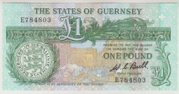 The States Of Guernsey - One Pound - Daniel De Lisle Brock Bailiff Of Guernsey 1762 - 1842 - Guernesey
