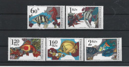 Ceskoslovensko 1975 Fish Y.T  2105/2109 ** - Unused Stamps
