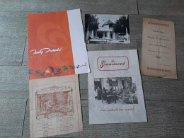 Lot 5 Menus Tours 37 Restaurant Ronsard Grammont Bardet Banquet Chambre Syndicale Limonadier - Menus